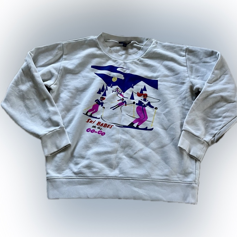 Vintage J Crew Ski Babes Crewneck